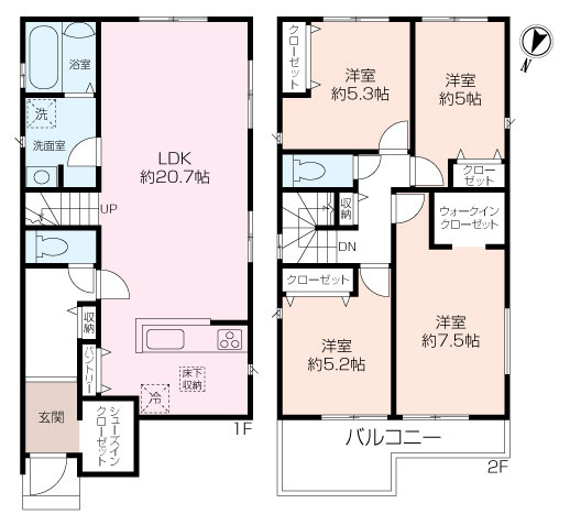 *最 終1棟・建物完成*舟倉1丁目新築戸建の画像
