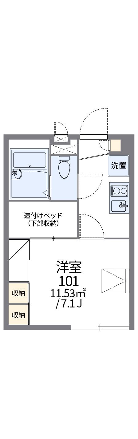 レオパレスプラスＮ＆Ｋの間取り
