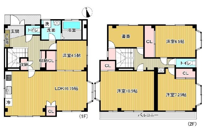 青梅市師岡町2丁目　中古戸建の間取り