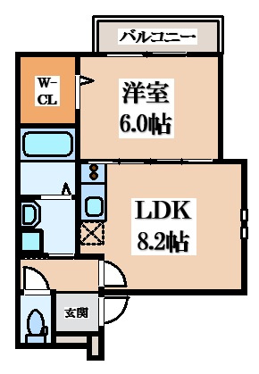 【間取り】 | フジパレス住道Ⅱ番館