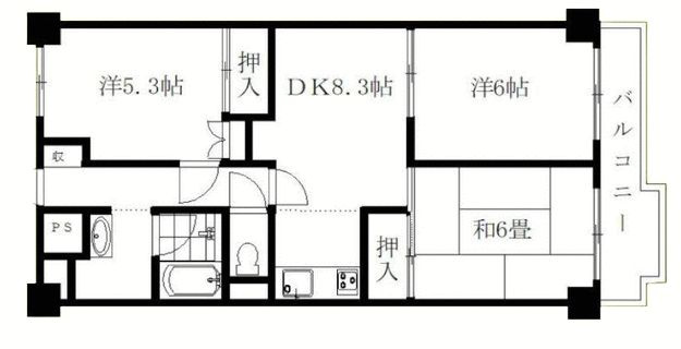 ジュネシオン平井の間取り