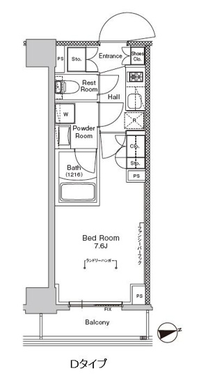 【間取り】 | プラウドフラット門前仲町Ⅴ | ★間取り★