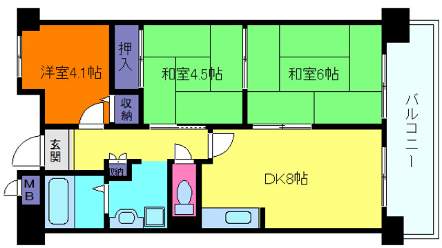 プロスペリテ神戸の間取り