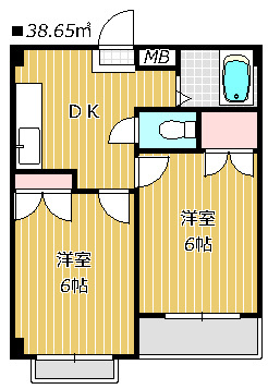 【間取り】 | コーポラス石井　 | 間取り