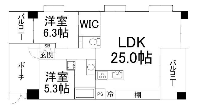 【間取り】 | エステムコート都島キャトルプランシュ