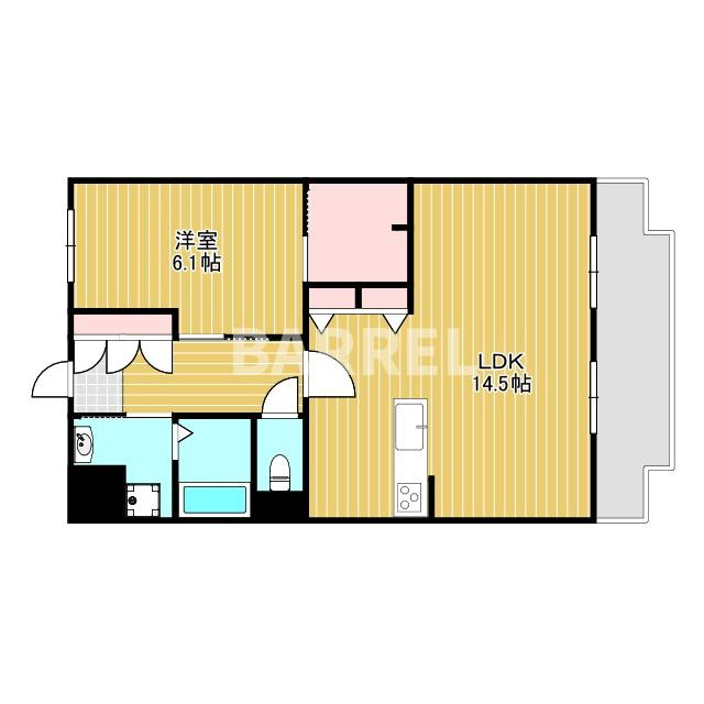 豊中市玉井町２丁目の賃貸マンションの間取り