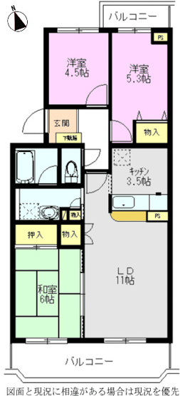 【間取り】 | 新座四季タウンF