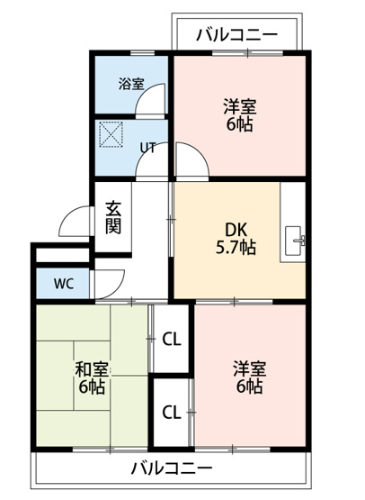 【間取り】 | エスペランサ大友