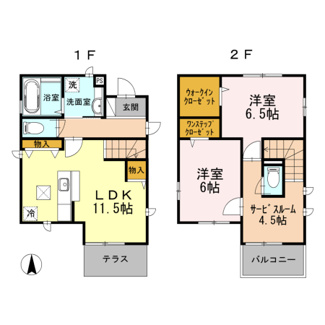 【間取り】 | アブラメンタウン　Ｆ