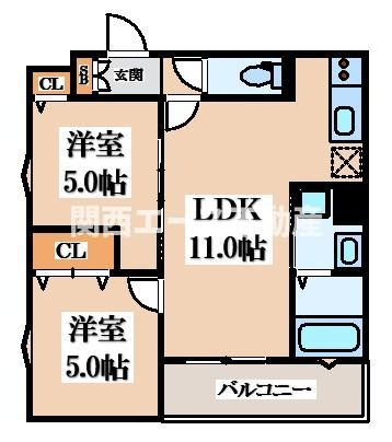 【間取り】 | ラモーナ諸福Ⅲ