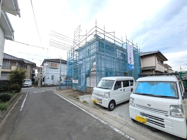 【外観】 | ハートフルタウン前橋市六供町1丁目33ー① | （建築中現地）前橋駅まで徒歩13分、城南小まで徒歩4分！