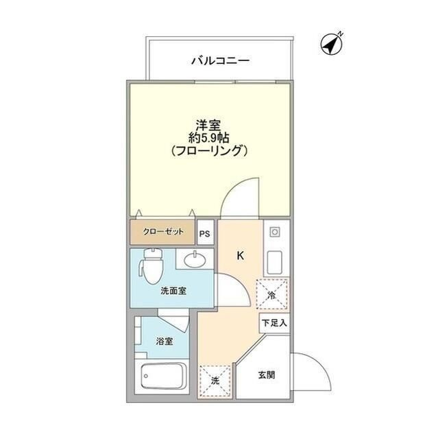 サンレイ市ヶ谷の間取り