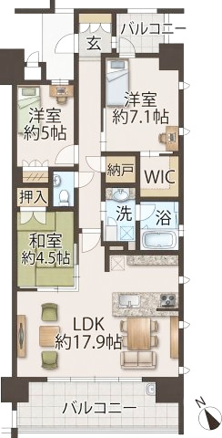 プレミスト大江本町の間取り