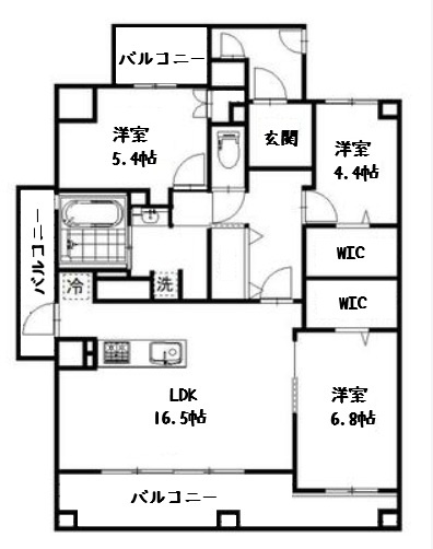 【間取り】 | エフグレイス41　中古マンション