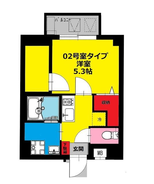 江東区南砂７丁目の賃貸マンションの間取り