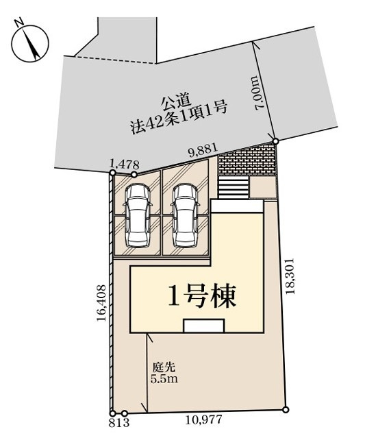 Livele Garden.S　深谷見晴町第1の区画図|図面と現況が異なる場合、現況を優先とします。