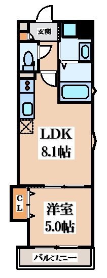 【間取り】 | ラモーナ諸福Ⅲ