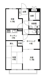 【間取り】 | サニーコート南台 | 間取りです。