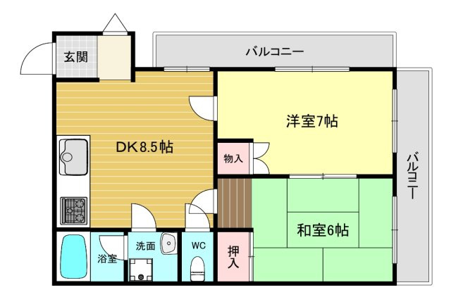 【間取り】 | 西宮ハイムIV