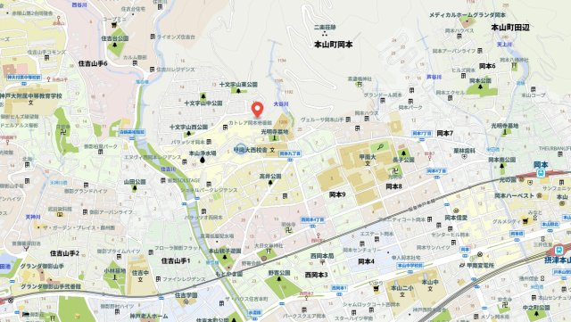 ザ・岡本プレミアムの地図