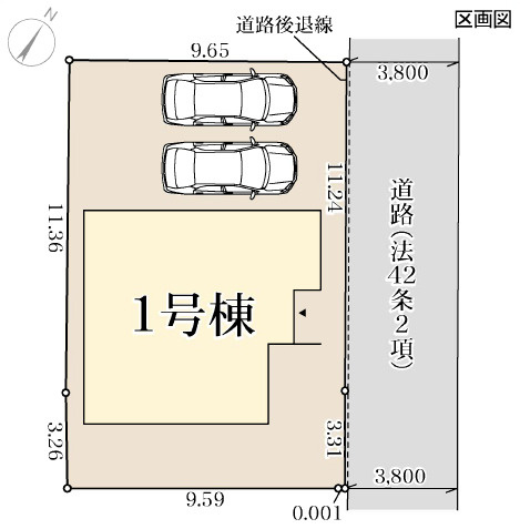 明石市魚住町清水27期（全1棟）新築の区画図