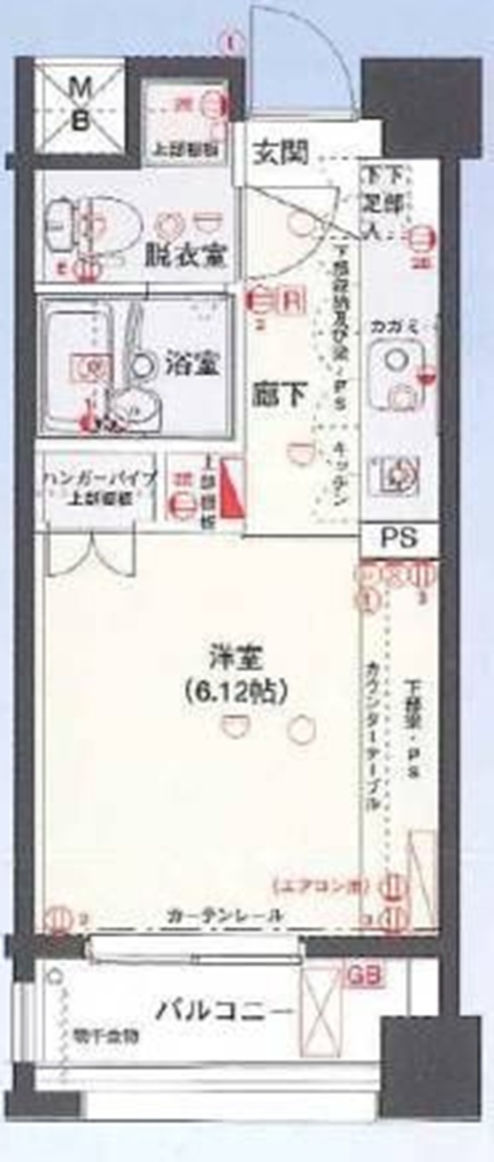 バージュアル武蔵小杉の間取り|間取りです。