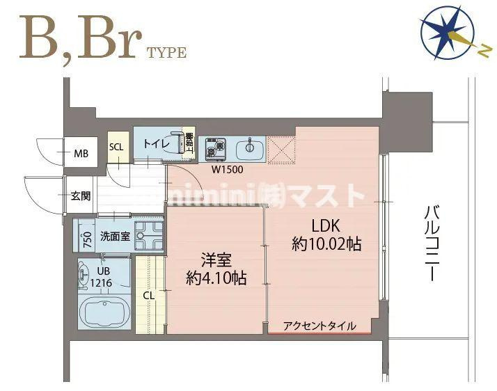 プレジオ弁天町の間取り