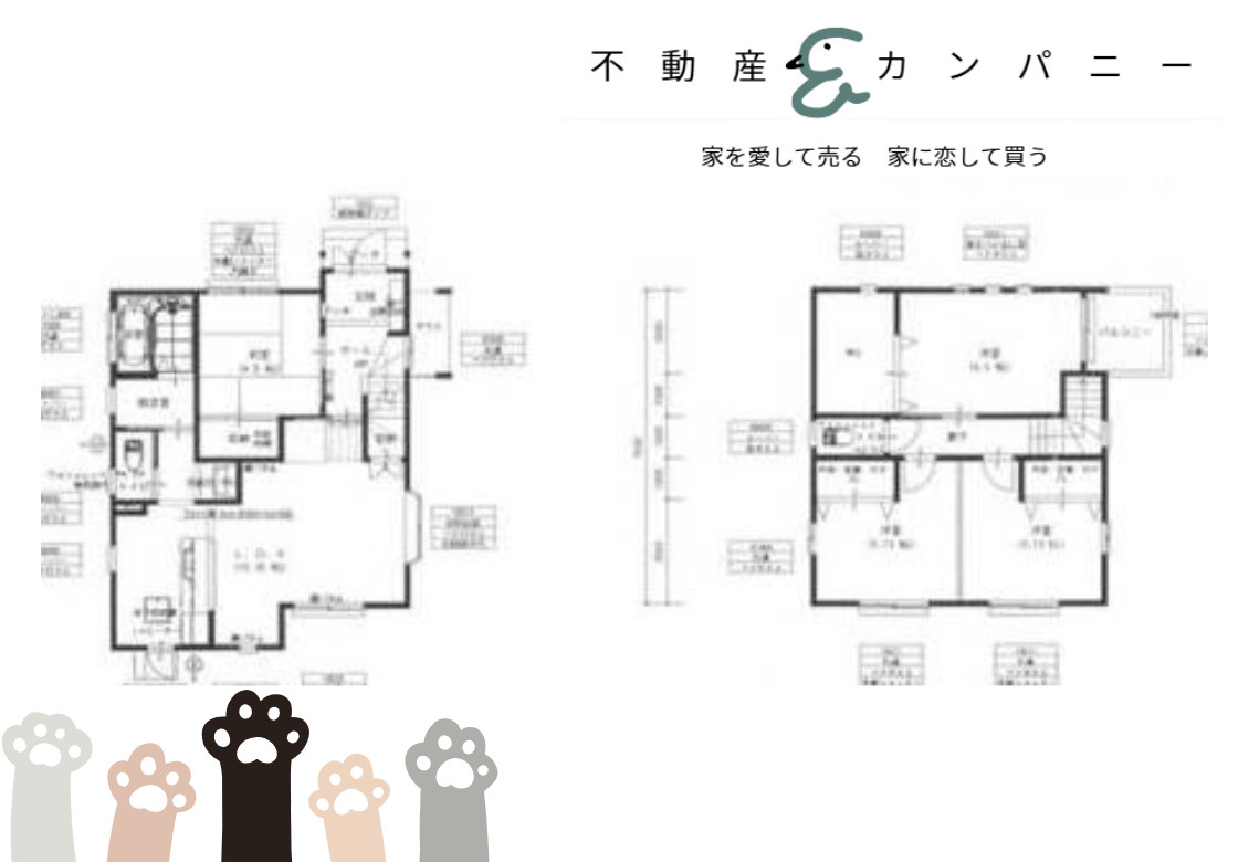伊予市上三谷の中古のおうちの間取り