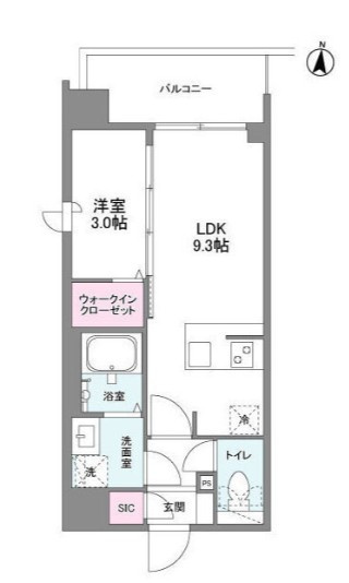 シーズンフラッツ新大阪SOUTHの間取り