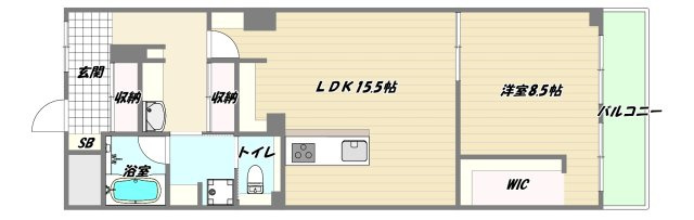 大阪市淀川区西宮原１丁目の賃貸マンションの間取り