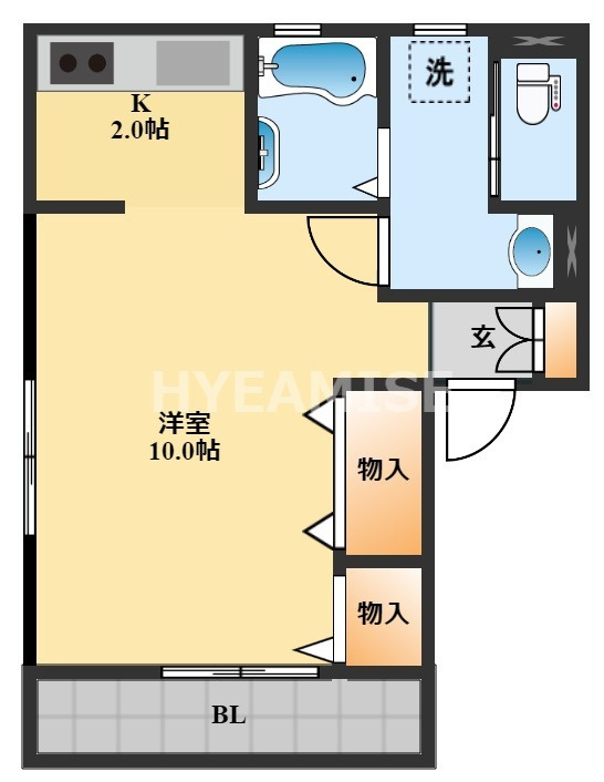 プチメゾンSTの間取り