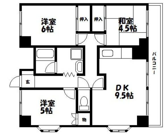 【間取り】 | アンシャンテ岡山