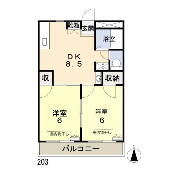 【間取り】 | グランドハイツ西長瀬