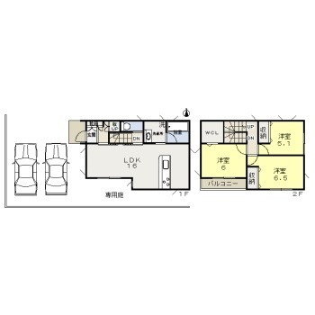 【間取り】 | 津島西坂戸建