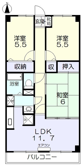 【間取り】 | スカール十日市西町