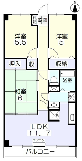 【間取り】 | スカール十日市西町