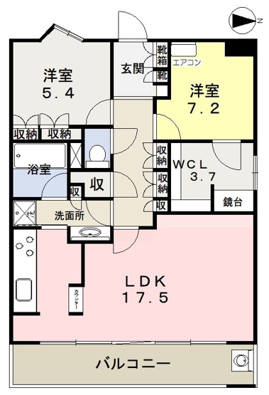 【間取り】 | フォレストビュータワー鹿田町壱番館