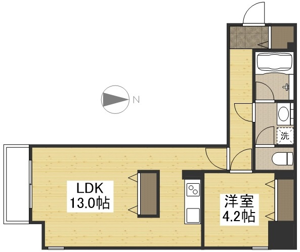 【間取り】 | ＩＮＩＴＩＡ　ＫＵＷＡＤＡＣＨＯ