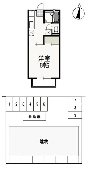 【間取り】 | サンコーポ東古松