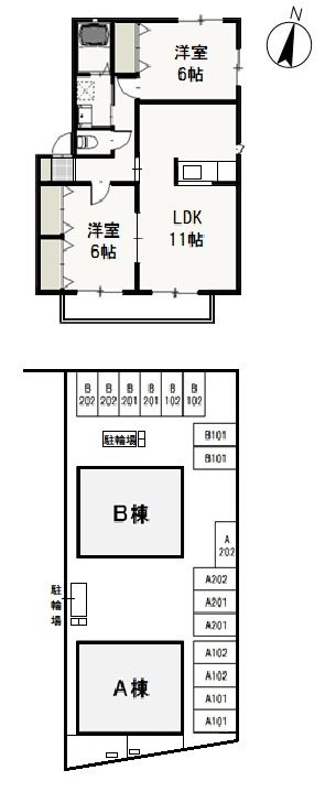 ペアフィールドＡの間取り