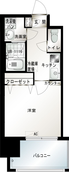 【間取り】 | エンクレスト博多駅前Ⅲ