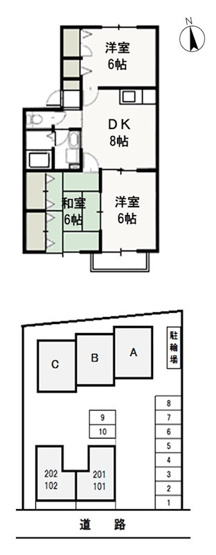 【間取り】 | エルハイムⅢ　