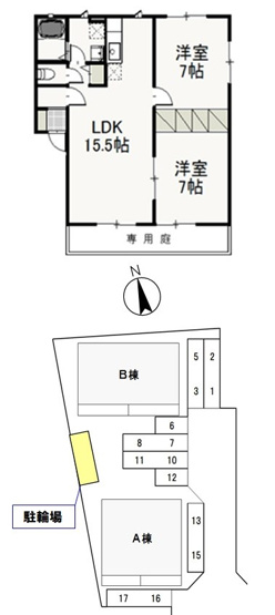 【間取り】 | あみん B