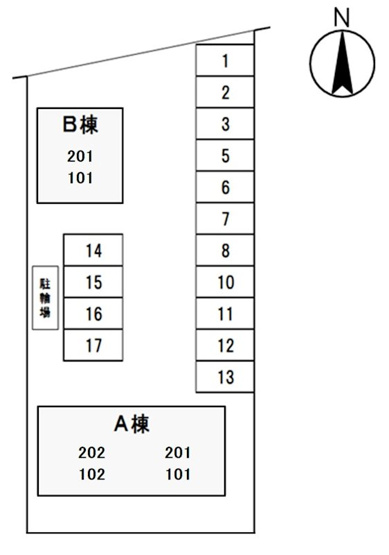 【区画図】 | パレス・ジェイダイト A