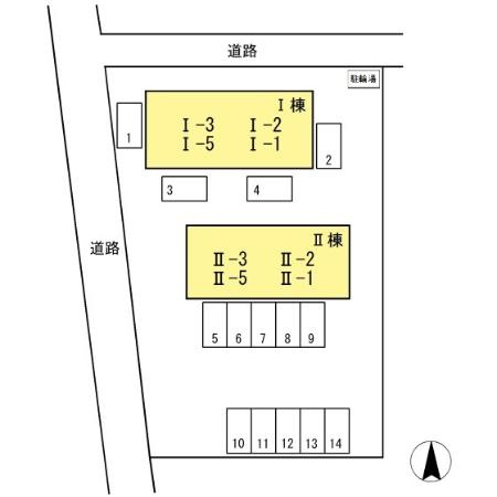 【区画図】 | ハッピーハイツ　Ⅱ棟　