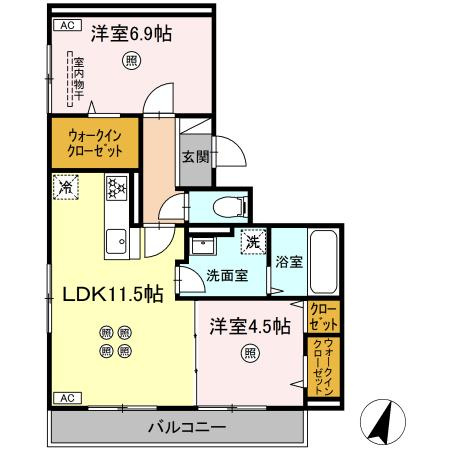 【間取り】 | トリシア西崎本町