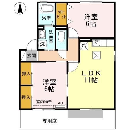 【間取り】 | セジュール大安寺