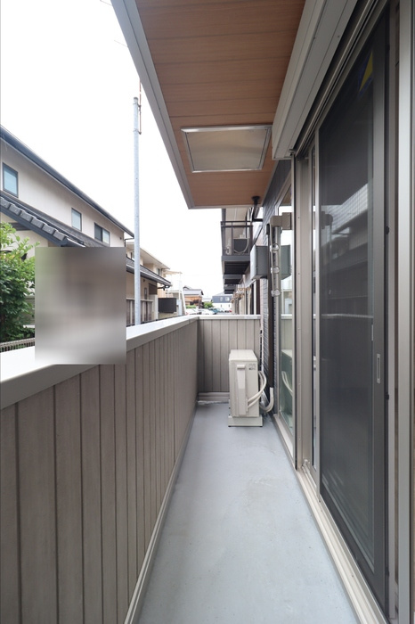 D-ROOM西長瀬のバルコニー
