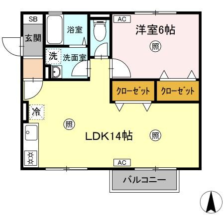 【間取り】 | ベルデュール B棟