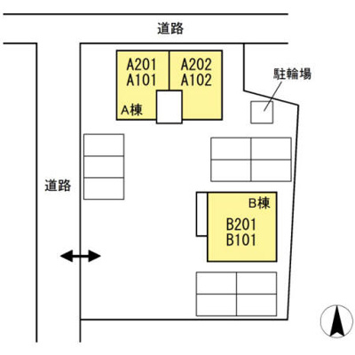 【区画図】 | ベルデュール B棟